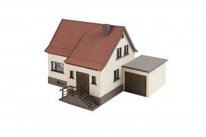 Small Residential House with Garage Laser Cut Kit