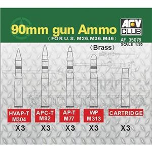 90mm Brass Shells US M26/M36/M46