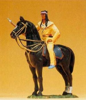 Karl May Winnetou on Horseback Figure