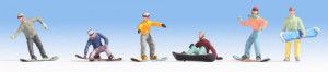 Snowboarders (6) Figure Set