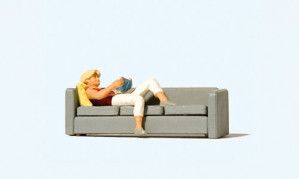 *Woman Reading on Sofa Figure