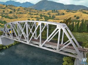 Single Track Railroad Arched Pratt Truss Bridge Kit