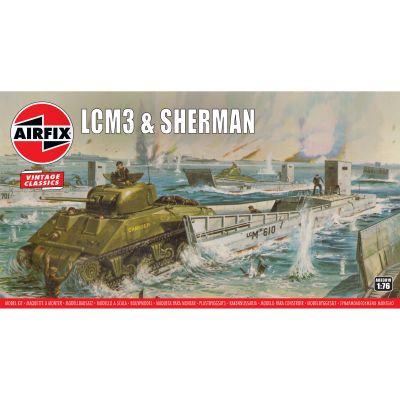 Vintage Classics British LCM3 & Sherman (1:76 Scale)