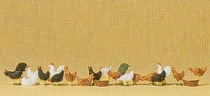 Chickens (18) Standard Figure Set