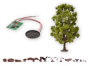 Tree with Tweeting Bird Sound Module