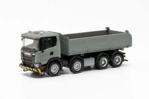 Scania CG17 4 Axle Dump Truck Grey/Yellow