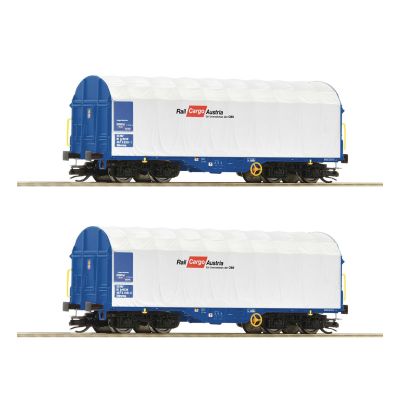 *Rail Cargo Austria Sliding Tarpaulin Wagon Set (2) VI