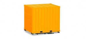 Container with Ground Plate Yellow 2pcs