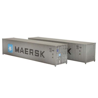 40ft Container Set (2) Maersk MRKU Weathered
