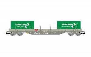 SBB Res Bogie Flat Wagon w/2x20' Container Load VI