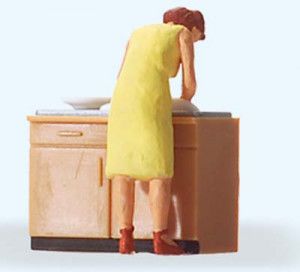 Woman Doing the Dishes Figure Set