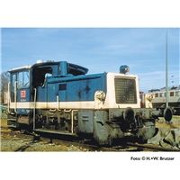 Diesel shunting locomotive, 332 025-6, DB, ocean blue, era V