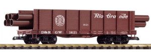 D&RGW Flat Wagon with Pipe Load