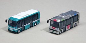 Hino Town Bus Set Green/White (2)