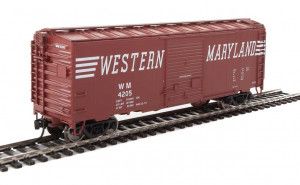 40' ACF Welded Boxcar Western Maryland 4205