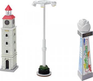 Large Clock Tower Advertisement Tower Outdoor Light