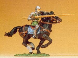 Norman Riding with Lance Figure
