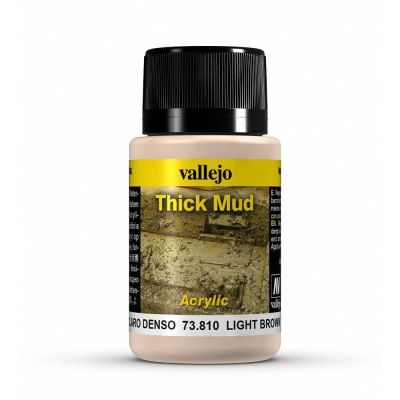 Vallejo Weathering Effects 40ml - Light Brown Thick Mud