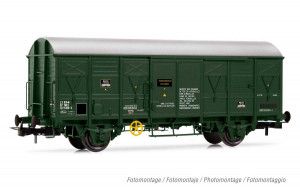 SNCF G4 2 Axle Covered Military Wagon Olive Green IV