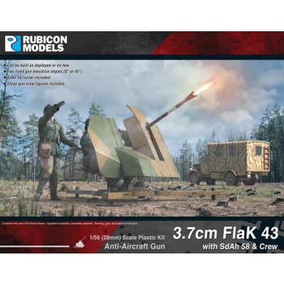 3.7cm FlaK 43 with SdAh 58 Trailer & Crew