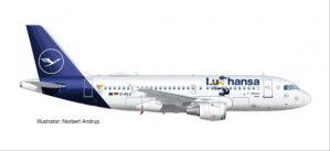 Snapfit Kit Airbus A319 Lufthansa D-AILU Lu (1:100)