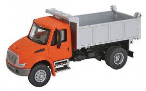 International 4300 Single Axle Dump Truck Orange/Silver