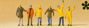 Workers in Protective Clothes (6) Figure Set