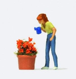 Watering the Flowers Figure