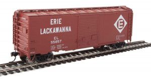 40' ACF Welded Boxcar Erie Lackawanna 55857