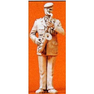 Military Musician Tenor Saxophonist Unpainted Figure