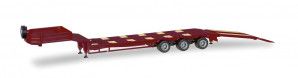 3 Axle Trailer w/Ramps Wine Red