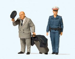 Austrian Policewoman and Traveller Figure Set