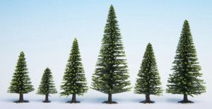 Spruce (10) Hobby Trees 3.5-9cm