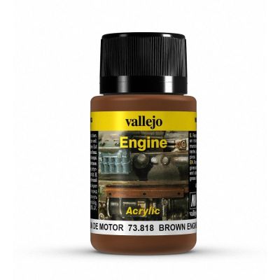 Vallejo Weathering Effects 40ml - Brown Engine Soot
