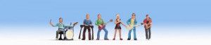 Rock Band (6) and Accessories Figure Set
