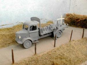 Bedford OM Coal Lorry LWB Chassis with Accs. Whitemetal Kit