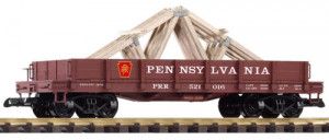 PRR Low Sided Wagon with Roof Trusses Load