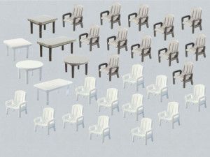 Garden Chairs (24) and Tables (6) Kit