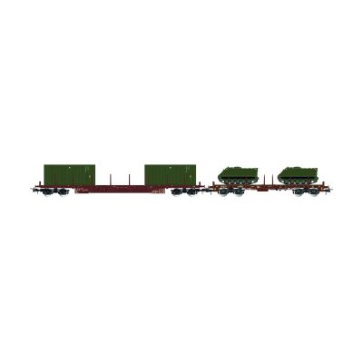 *FS Rgs/Rgmms Wagon Set w/Container & Military Load (2) IV