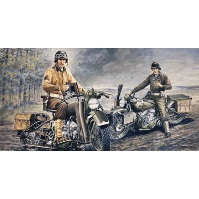 US Motorcycles WW2 D Day
