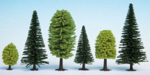 Mixed Forest (10) Hobby Trees 3.5-9cm