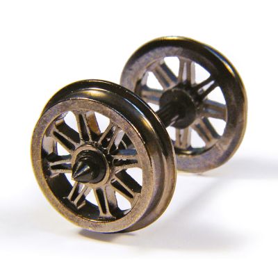 Metal Split Spoked Wagon Wheels (x10)