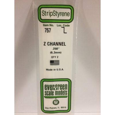 Z CHANNEL .250 2 PER PACK