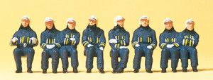 Seated Fire Crew (8) Exclusive Figure Set