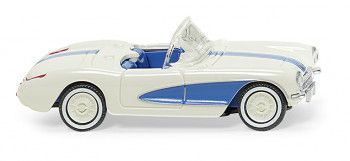 Chevrolet Corvette Pearl White/Sky Blue 1953-56