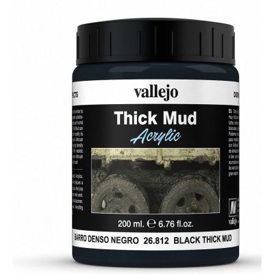 Vallejo Weathering Effects 200ml - Black Thick Mud