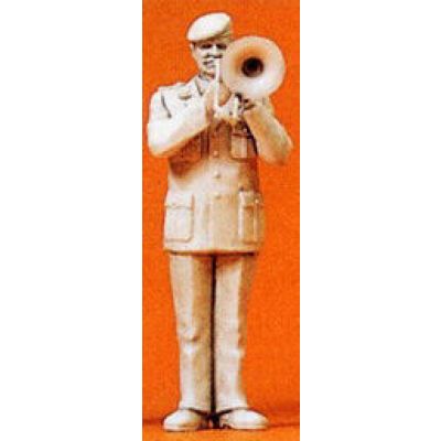 Military Musician Bass Trombonist Unpainted Figure