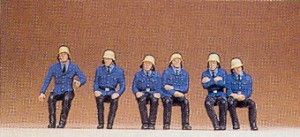 Seated Firemen (6) Standard Figure Set
