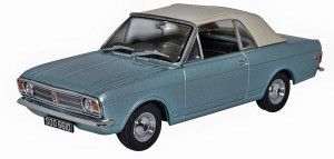 Ford Cortina MkII Crayford Convertible Blue Mink Roof Up
