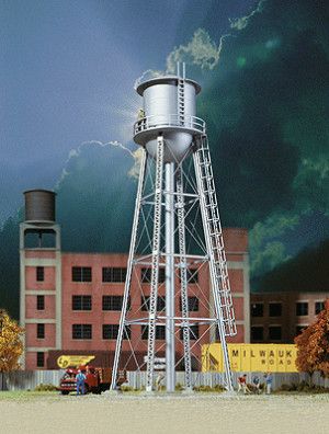 Vintage Water Tower Silver (Pre-Built)